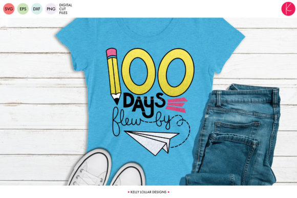 100 Days Flew by: A Versatile Graphic Design Asset for Local Crafts Businesses