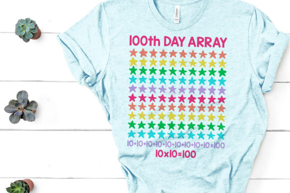 100th Day Array: A Vibrant Graphic Design Asset for Creative Publishing