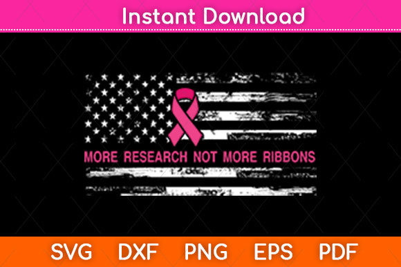 American Flag Metastatic Breast Cancer Graphics for Crafts & Content