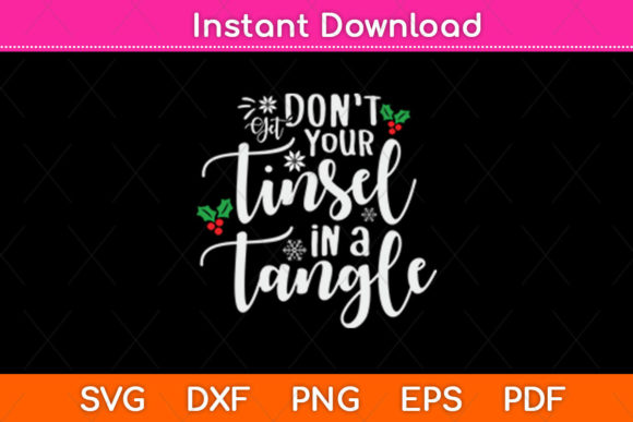 Don’t Get Your Tinsel in Tangle: A Festive Graphic Design Asset for Crafters