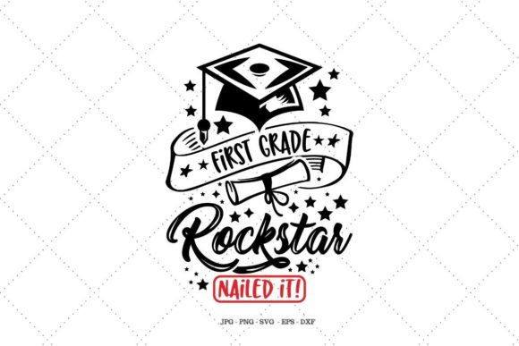 First Grade Rockstar: A Versatile Graphic Design Asset for Crafts