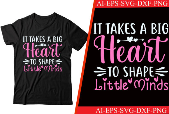 Heartfelt Embroidery for Teacher T-Shirts