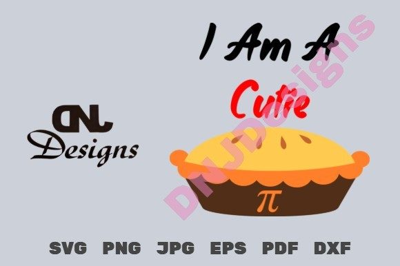 I Am a Cutie Pi Cut File Pack: A Playful Embroidery Design for Real Projects