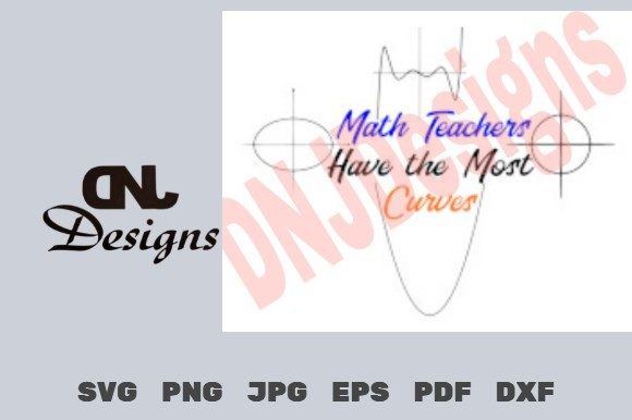 Math Teachers Have the Most Curves Pack: A Creative Design Asset for Branding and Marketing