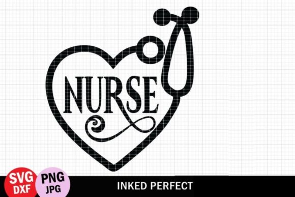 Nurse Heart Shaped Stethoscope: A Graphics Gem for Creative Branding